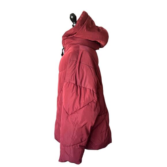 Free People Hailey Hooded Puffer Coat Women's Size XS Oversized Comfy Warm Indie - Picture 8 of 16